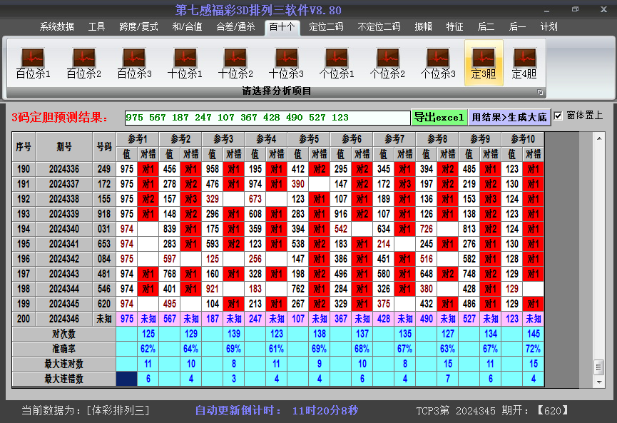 排列三胆码截图2024346