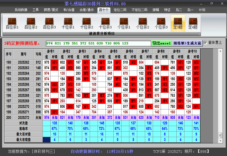 排列三胆码截图2025272