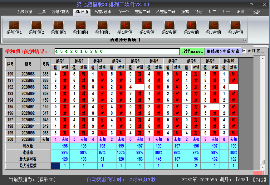 福彩3d软件杀和值截图2025096